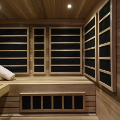 Spa sauna and towels