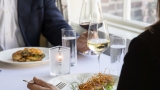 couple enjoying dinner