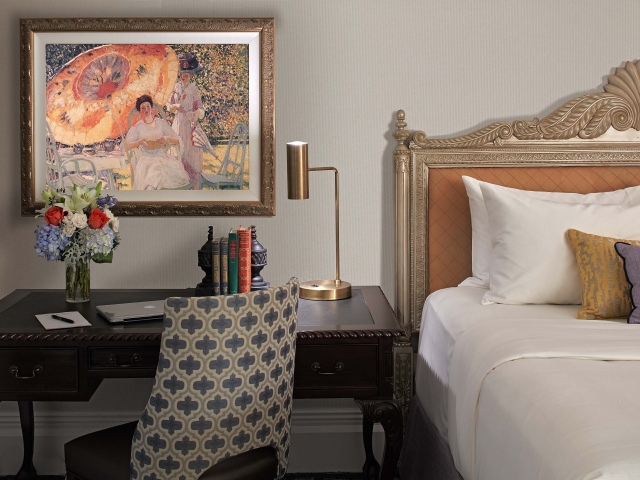 Interior view of the Breakers Mansion two bedroom suite.