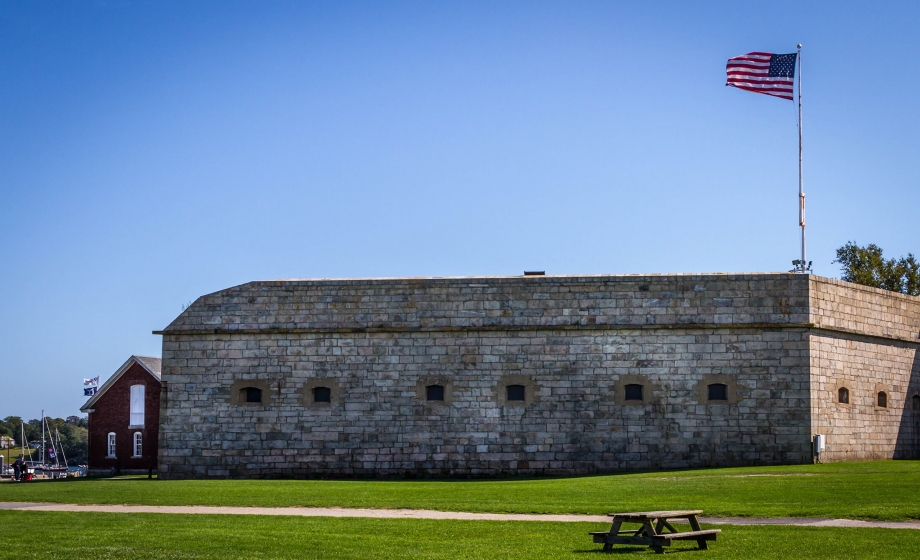 Exterior of Fort Adams