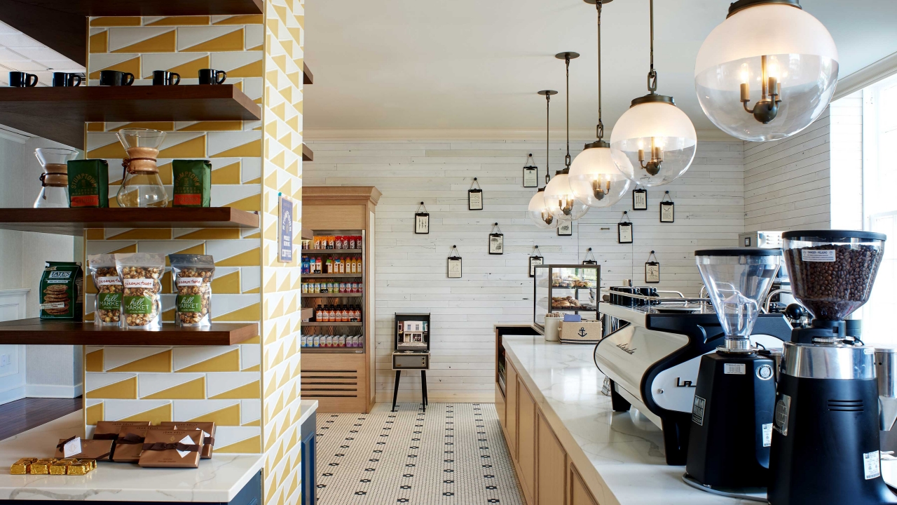 Coffee station at Hill Market