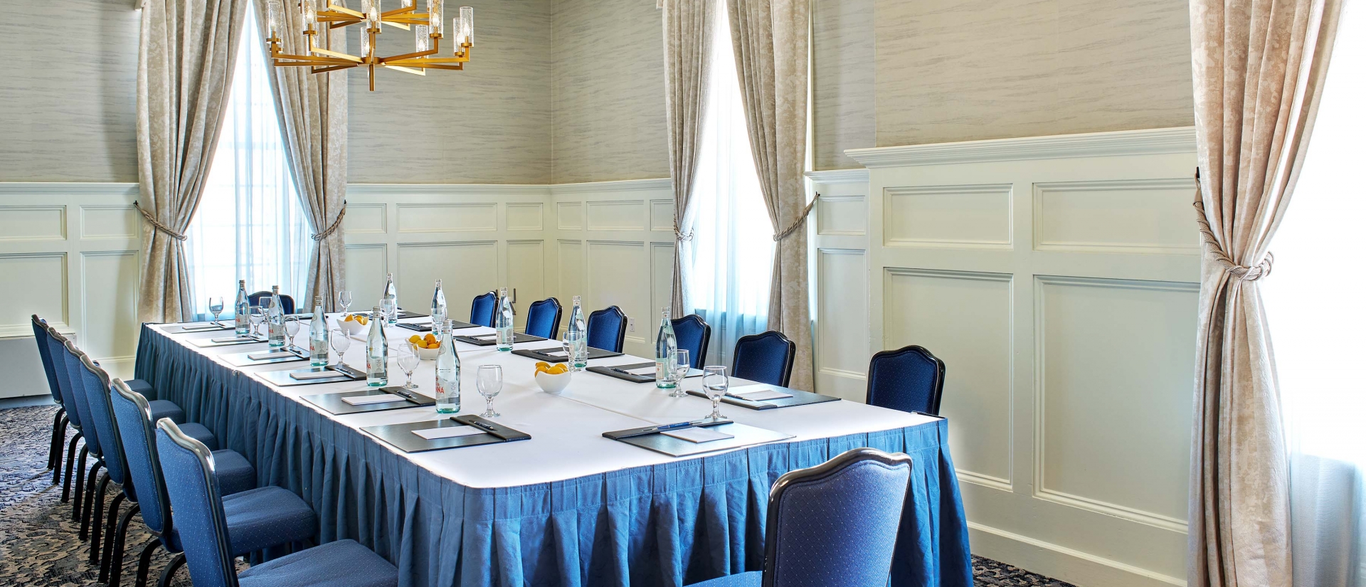 Image of a reception table.