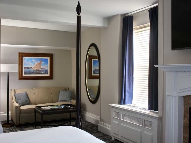 Estate fireside room