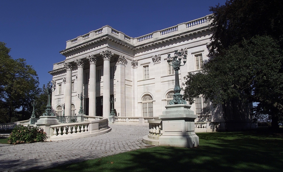 Exterior of Marble House Mansion