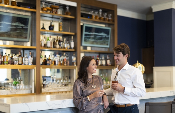 couple having cocktails