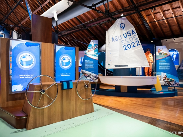sail boat display