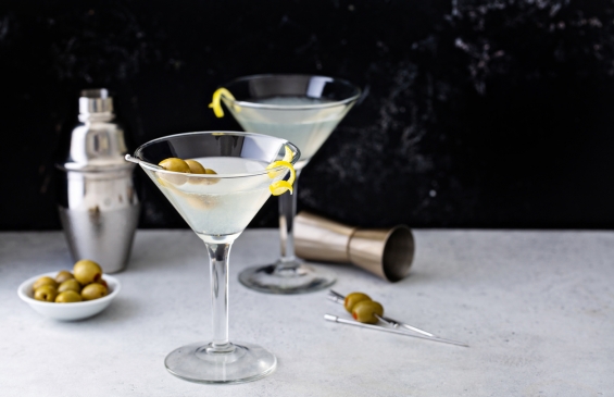 Classic lemon drop martini