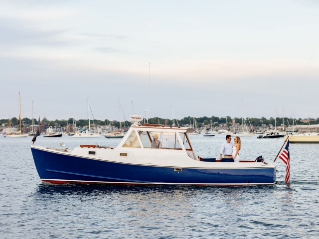 Couple on boat