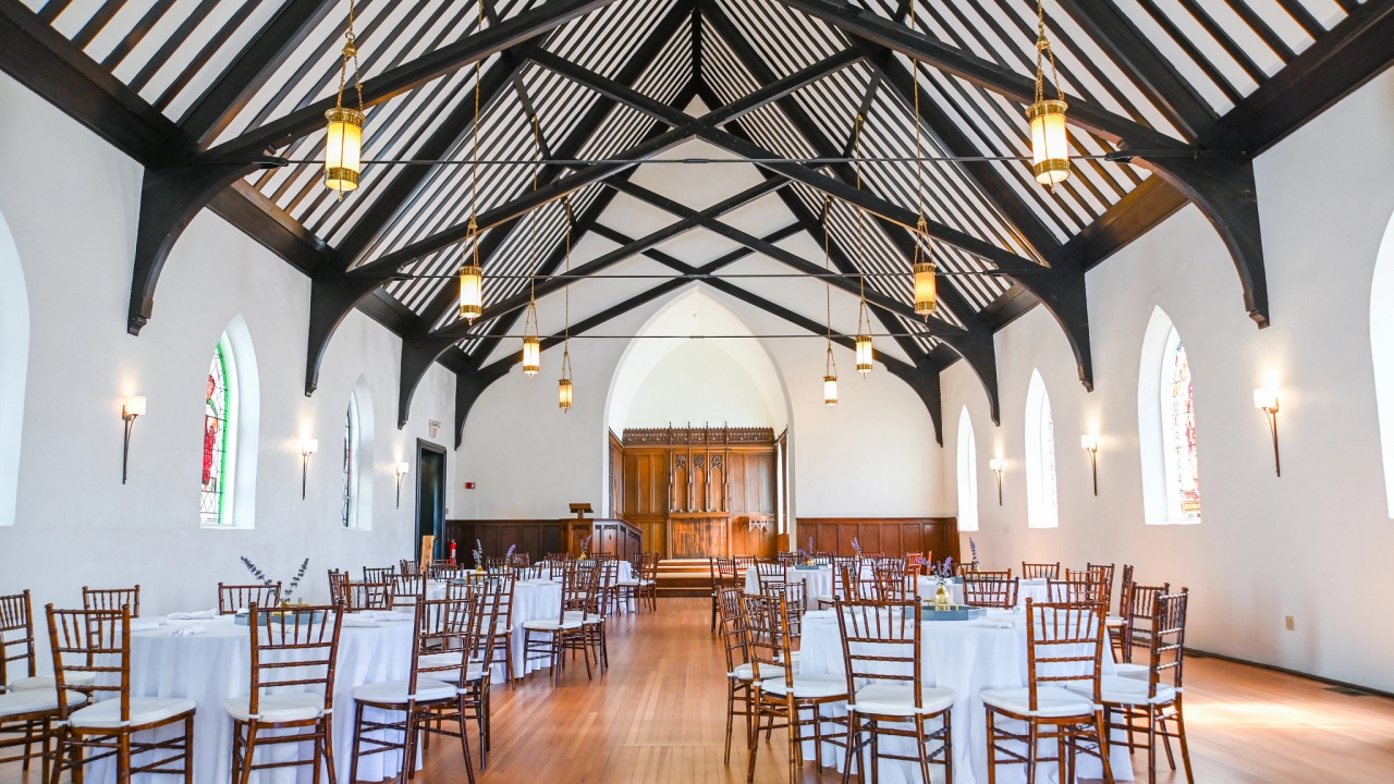 Chapel Banquet Set Up at Hotel Viking