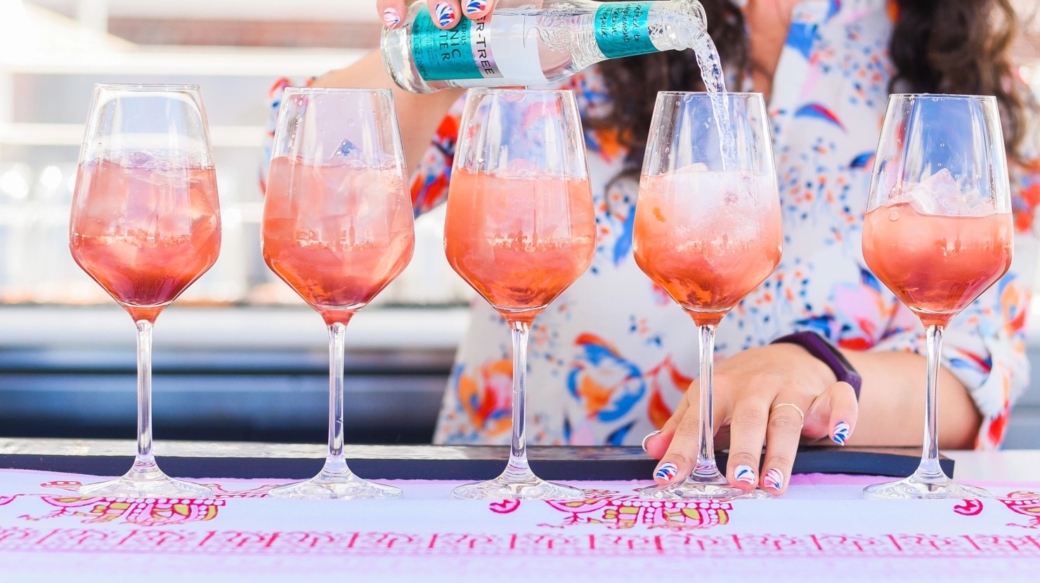 cocktails being served